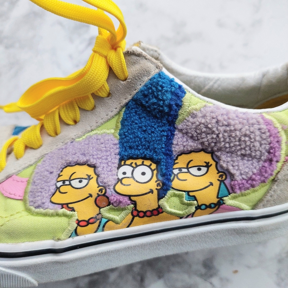 Unisex Vans Old Skool The Simpsons Bouvier Sisters Sneakers women Sz 9/men 7.5